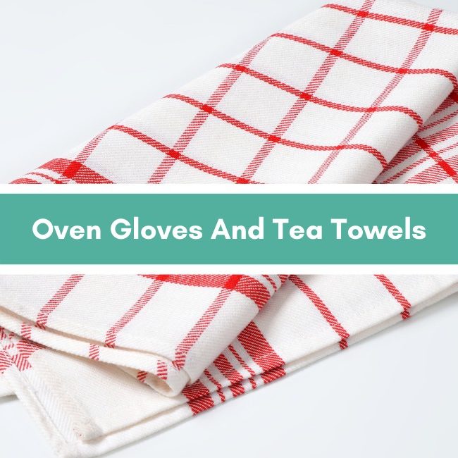 Oven Gloves And Tea Towels