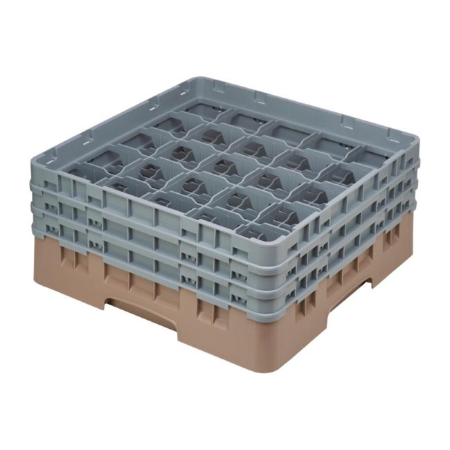Cambro Camrack Beige 25 Compartments Max Glass Height 174
