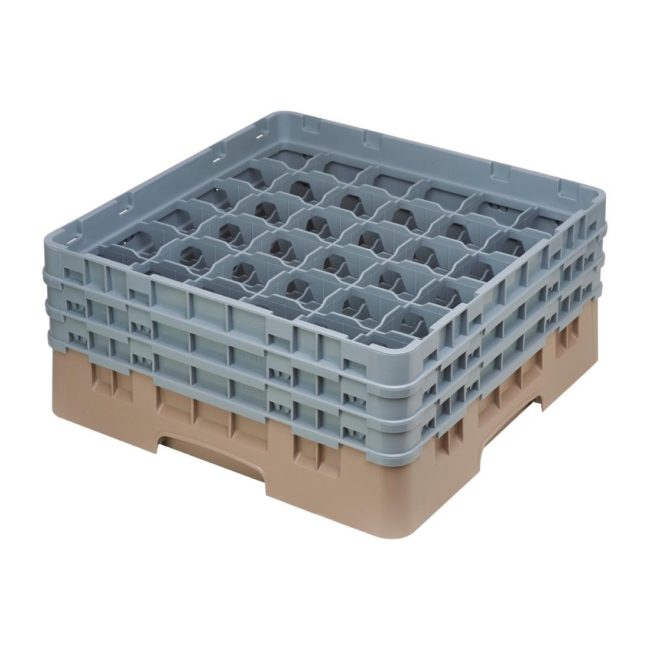 Cambro Camrack Beige 36 Compartments Max Glass Height 174