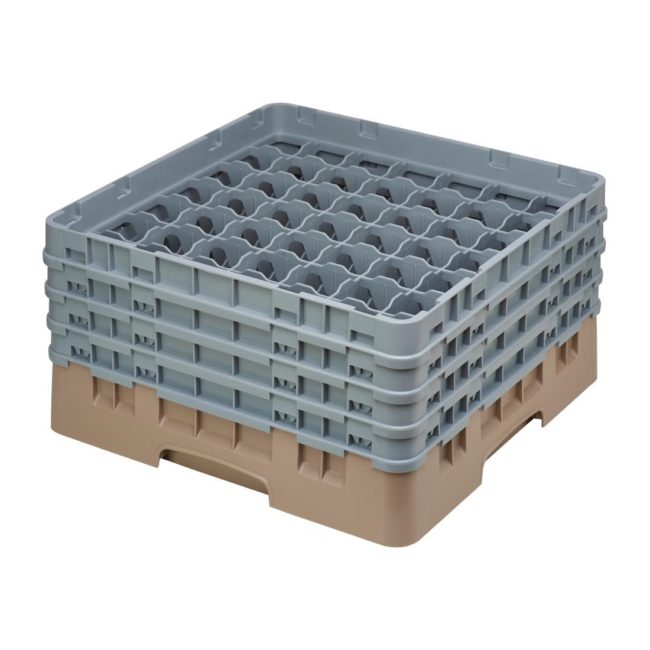 Cambro Camrack Beige 49 Compartments Max Glass Height 215