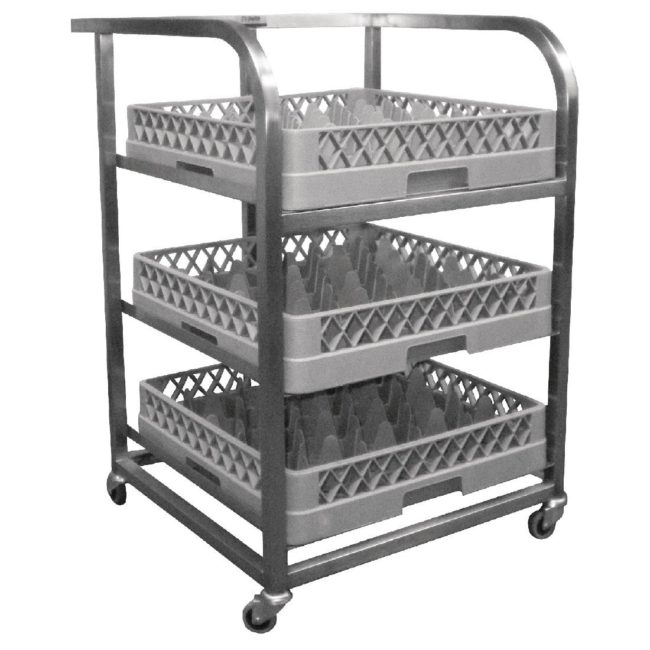 Craven Glass Tray Trolley St/St