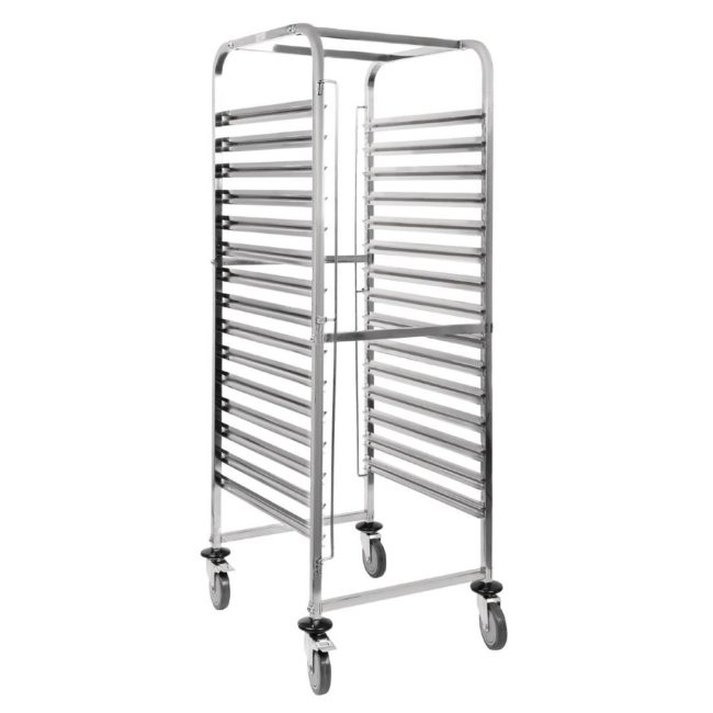 Vogue Gastronorm 2/1 Racking Trolley (15 Level)