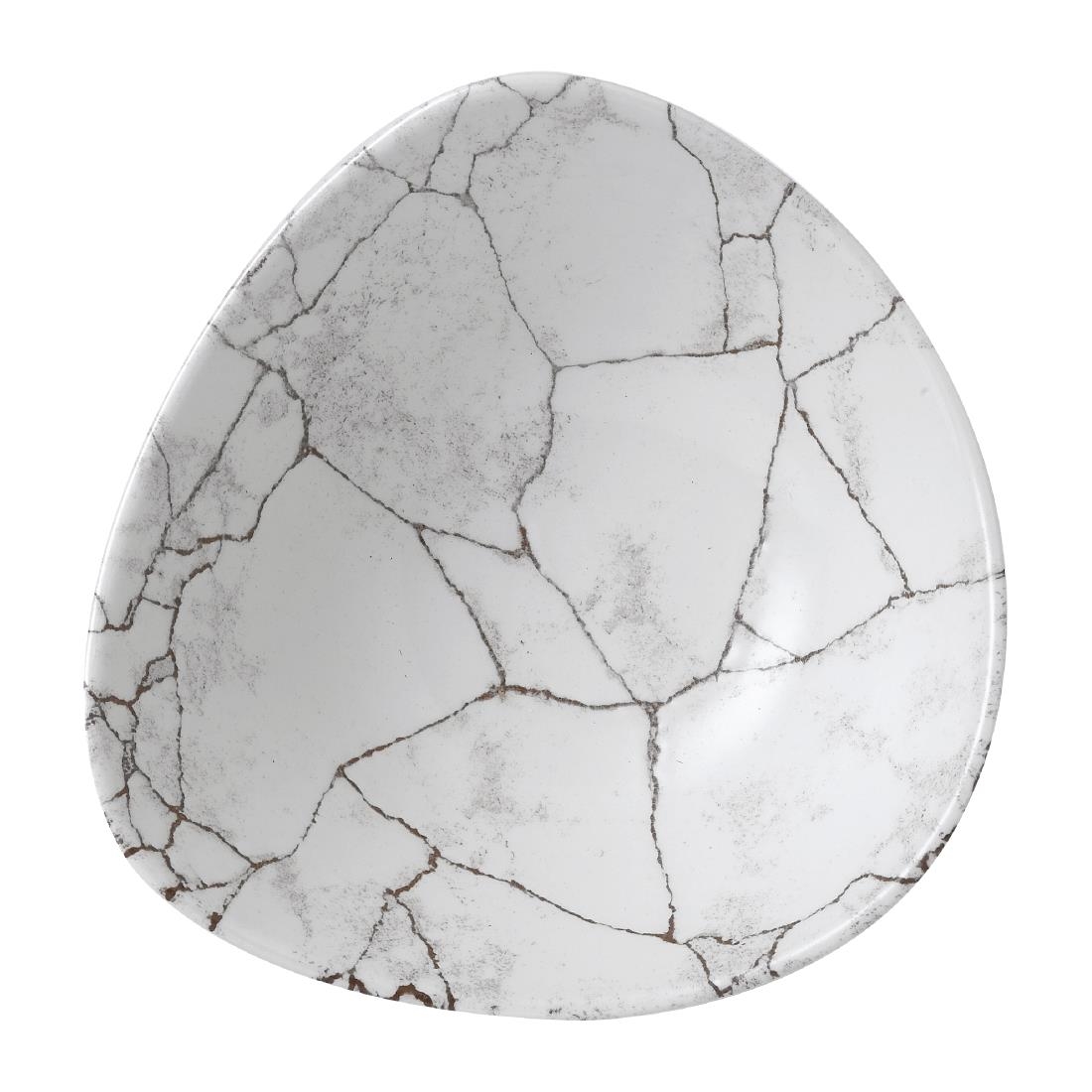 Studio Prints Kintsugi Agate Grey Lotus Bowl 177mm 7" (Box 12) (Direct)